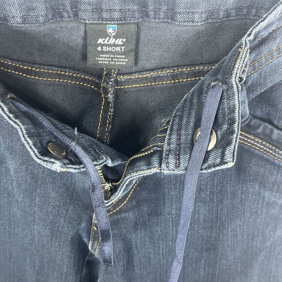 Kuhl Legendary Straight Jeans Hiking Outdoor Born in the Mountains Blue Size 4S - Picture 10 of 14